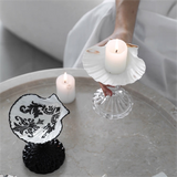 Load image into Gallery viewer, Baroque Conch Shell Candle Holder - Embossed Vintage Pedestal for Home Décor