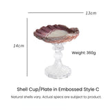 Load image into Gallery viewer, Baroque Conch Shell Candle Holder - Embossed Vintage Pedestal for Home Décor